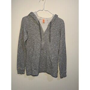 Lucy activewear half zip grey hooded lightweight sweatshirt Size S